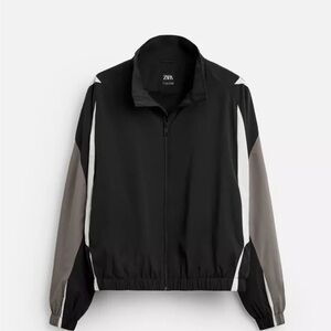 Zara Men's Black and Gray Jacket.